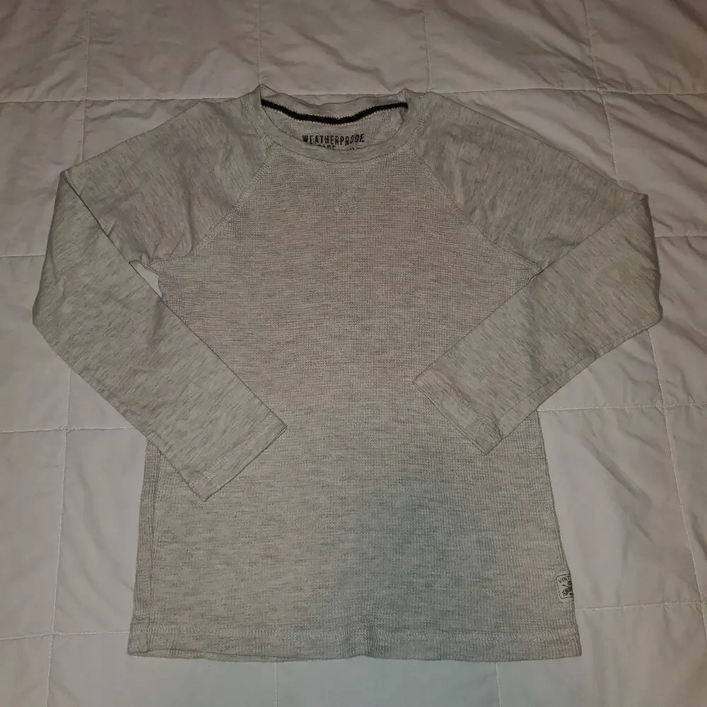 weatherproof vintage medium 10-12 boys long sleeve tee